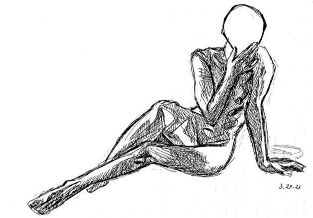 Figure Drawing 2 (Pen on Paper)